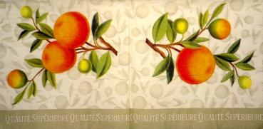 040 Zitronen, Orangen - 3-lagig (creme) - Ihr